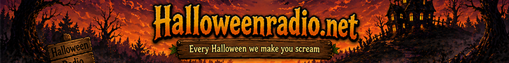 Halloweenradio.net banner 728 by 90