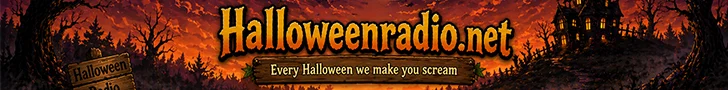 Halloweenradio.net banner 728 by 90