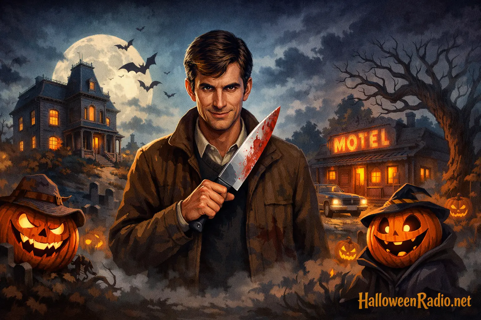 Norman Bates; Motel-bound killer whose polite exterior hides fractured terror
