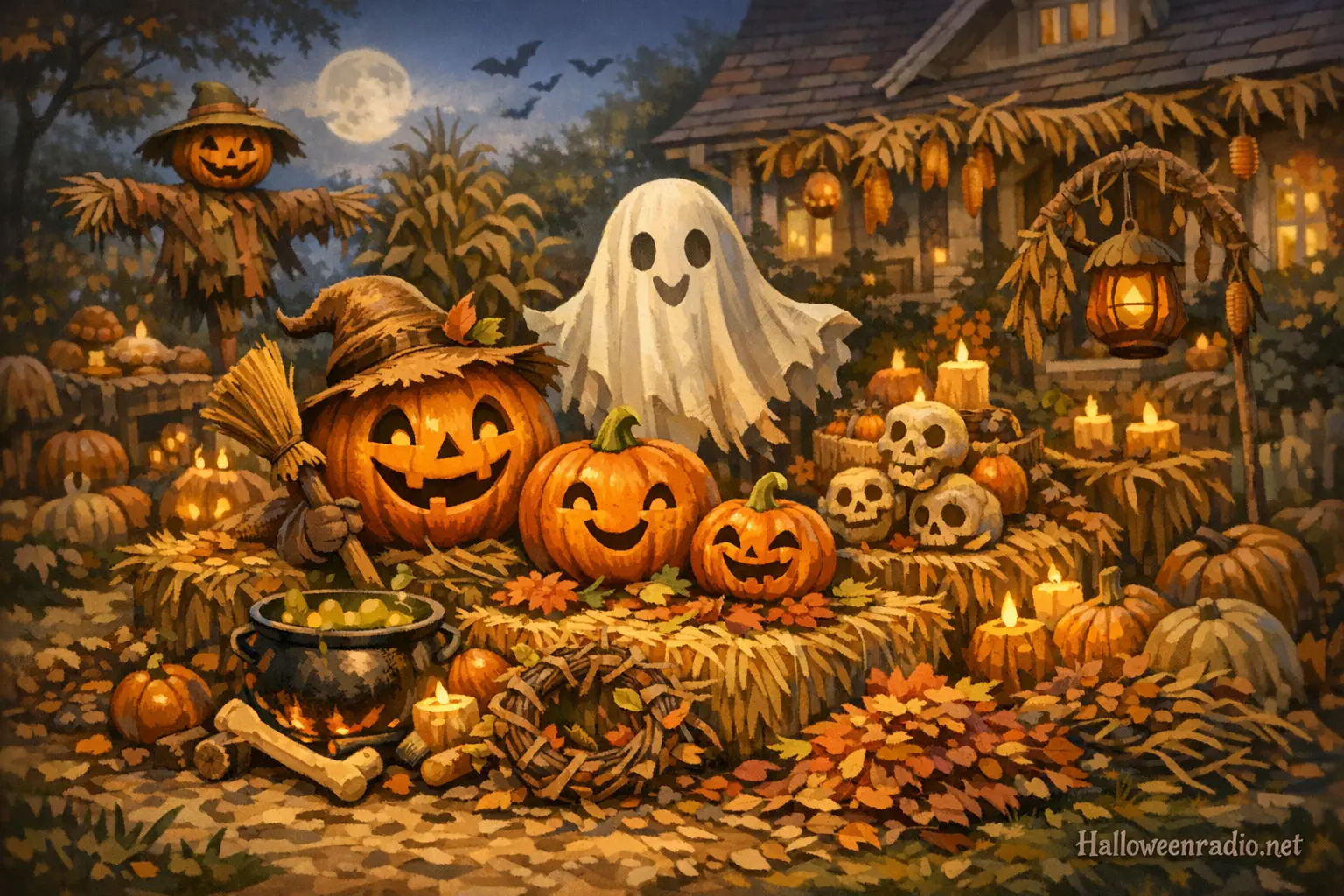 How to create a compostable Halloween display for your front yard