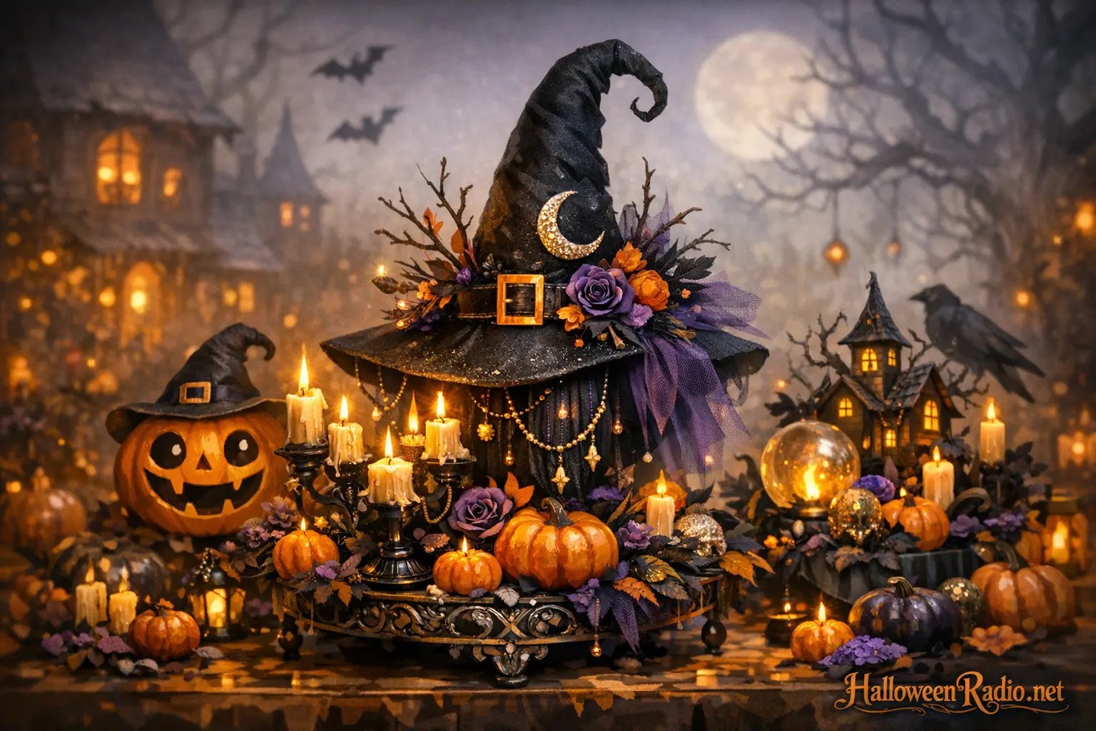 DIY witch hat centerpieces that look like they cost a fortune