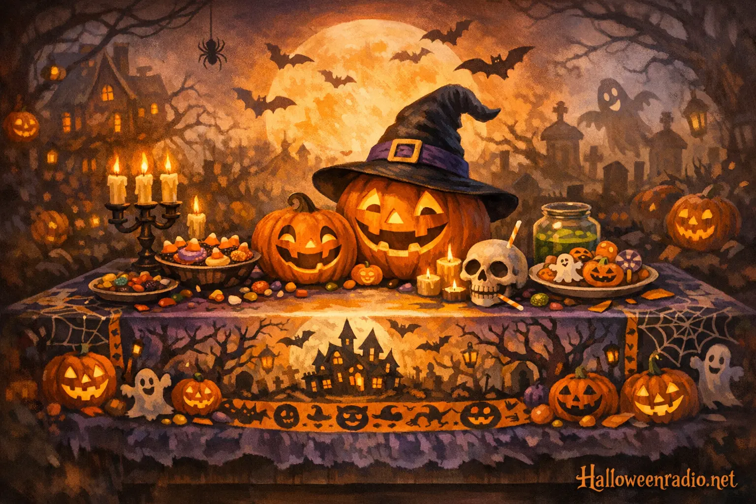 The best Halloween-themed tablecloths