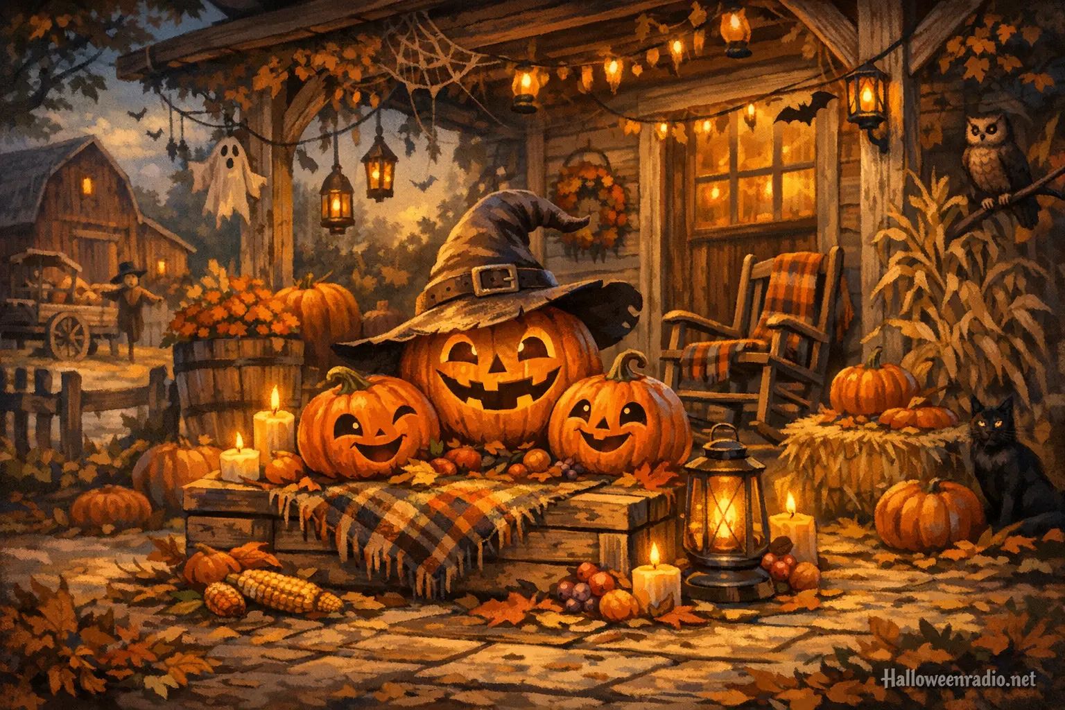 Farmhouse Halloween decor ideas for rustic autumn homes