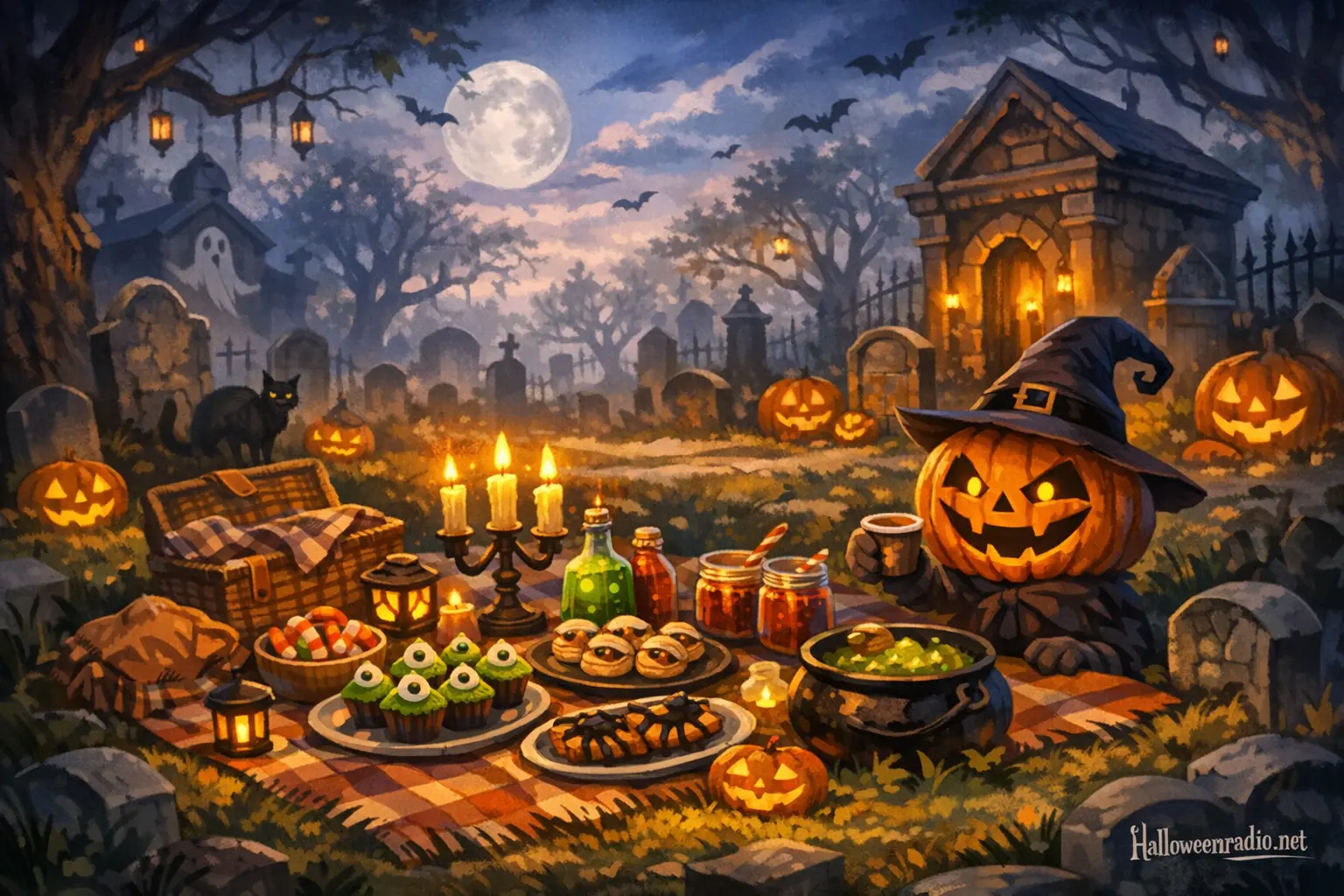 How to throw a spooky picnic in a cemetery
