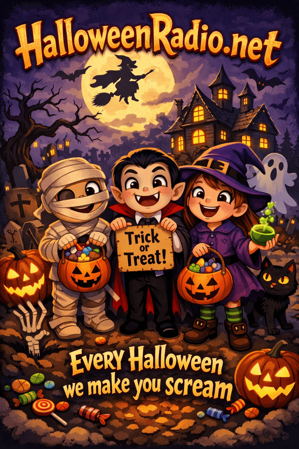 Trick or treat children